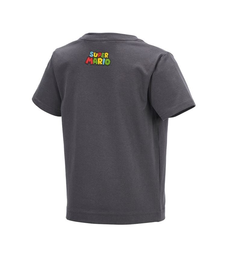 T-Shirts, Pullover & Skjorter: Super Mario T-shirt, børne + antracit 2