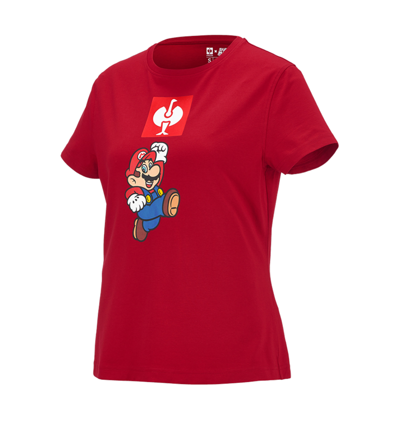 Samarbejde: Super Mario T-shirt, damer + ildrød 1