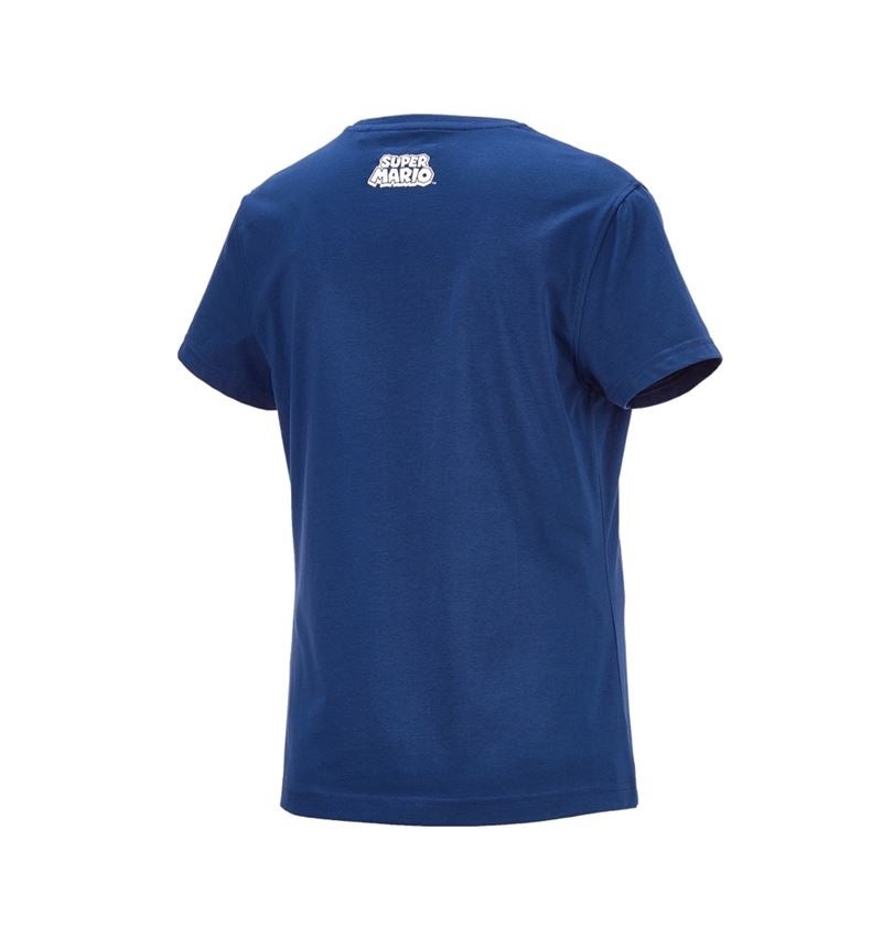 T-Shirts, Pullover & Skjorter: Super Mario T-shirt, damer + alkaliblå 2