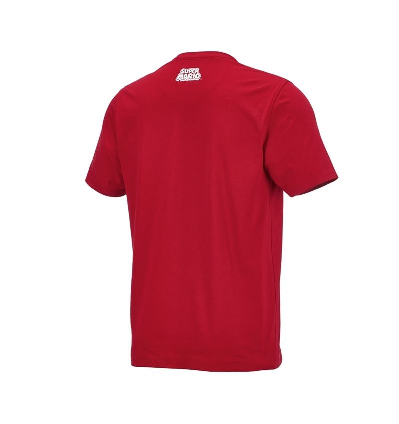 T-Shirts, Pullover & Skjorter: Super Mario T-shirt, herrer + ildrød 3