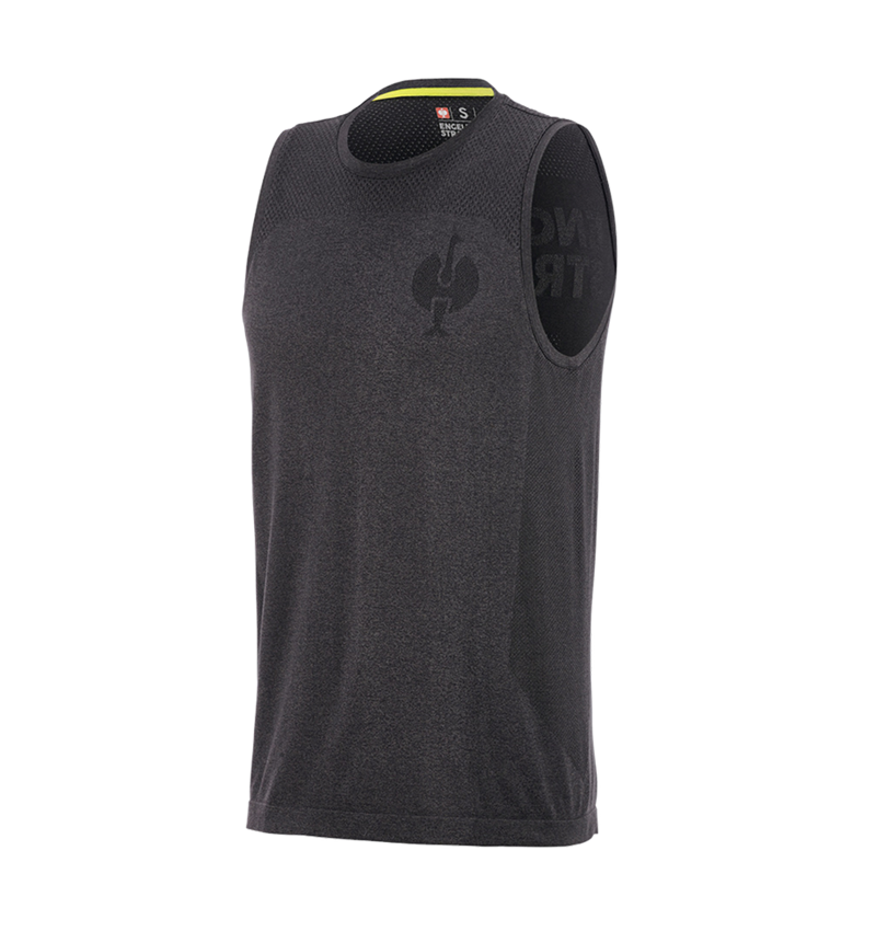 T-Shirts, Pullover & Skjorter: Atletik-shirt seamless e.s.trail + sort melange 5
