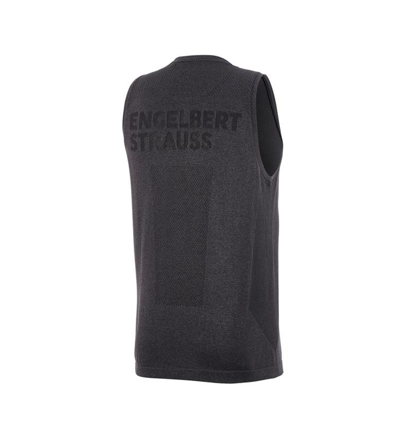 T-Shirts, Pullover & Skjorter: Atletik-shirt seamless e.s.trail + sort melange 6