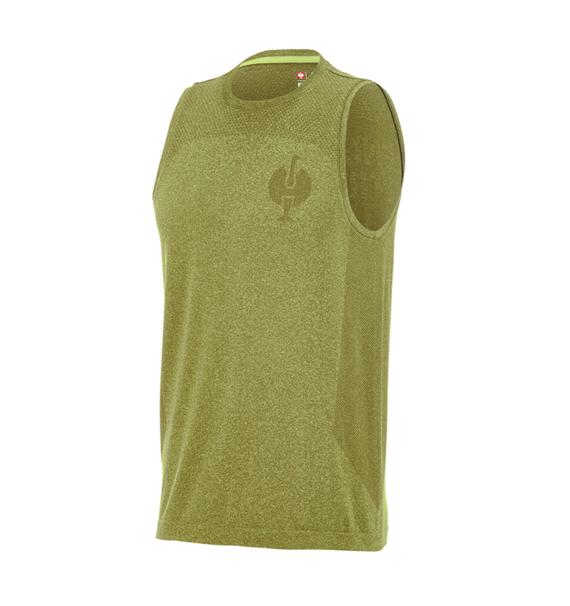 Beklædning: Atletik-shirt seamless e.s.trail + enebærgrøn melange 5
