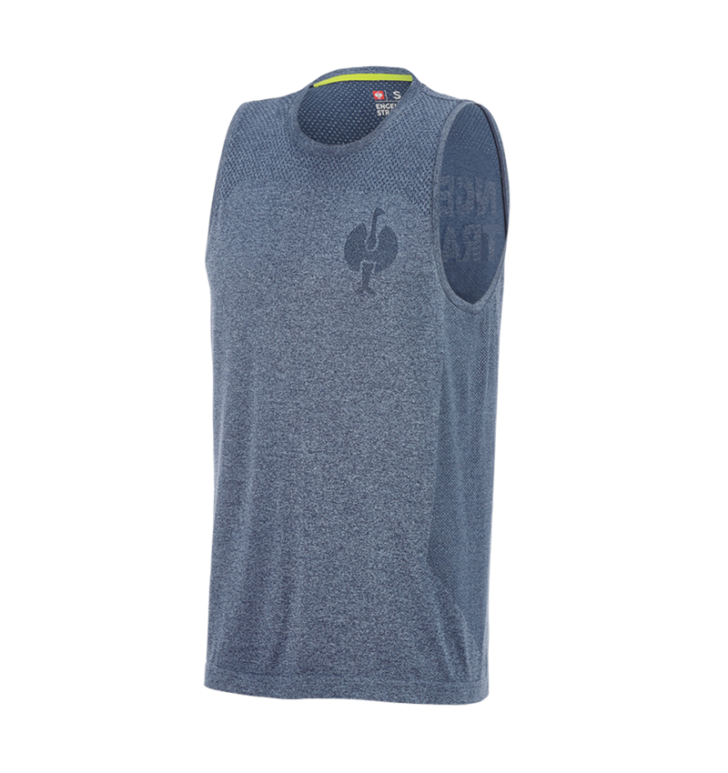 T-Shirts, Pullover & Skjorter: Atletik-shirt seamless e.s.trail + dybblå melange 4