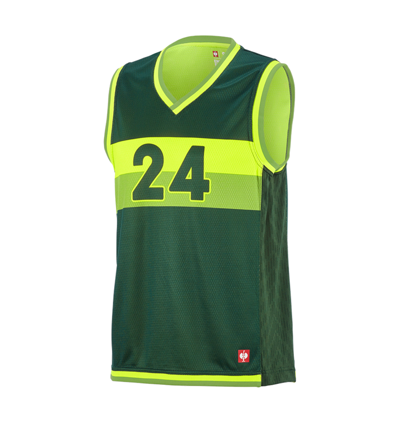Clothing: Functional tank-shirt e.s.ambition + green/high-vis yellow 7