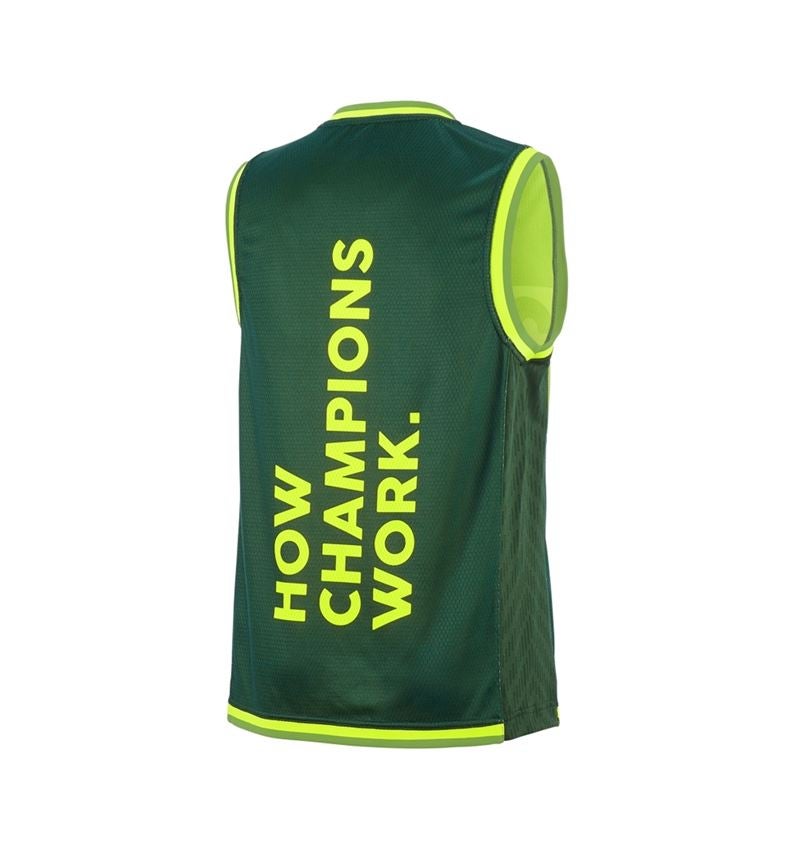 Beklædning: Funktions-tank-shirt e.s.ambition + grøn/advarselsgul 8