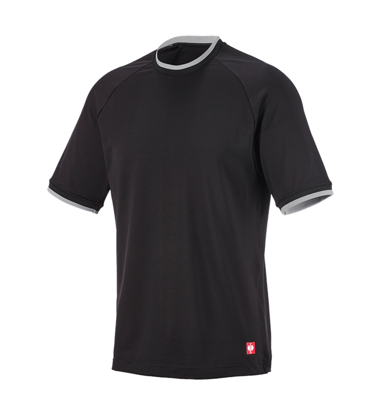 T-Shirts, Pullover & Skjorter: Funktions-T-shirt e.s.ambition + sort/platin 7