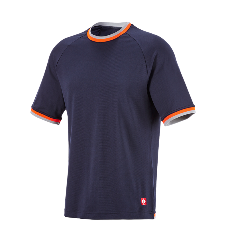 T-Shirts, Pullover & Skjorter: Funktions-T-shirt e.s.ambition + mørkeblå/advarselsorange 8
