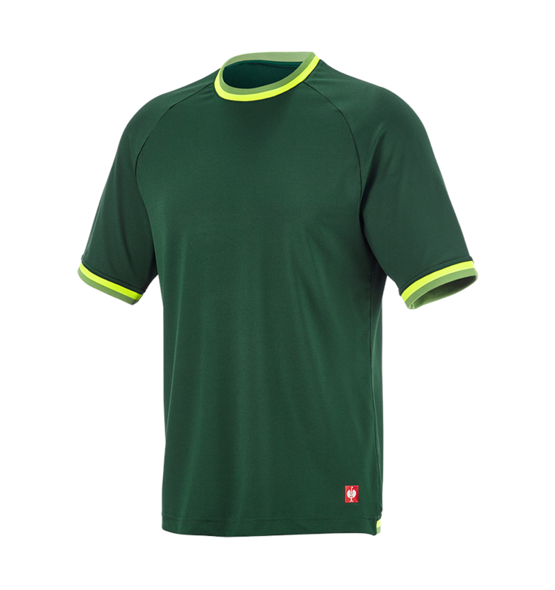 T-Shirts, Pullover & Skjorter: Funktions-T-shirt e.s.ambition + grøn/advarselsgul 6
