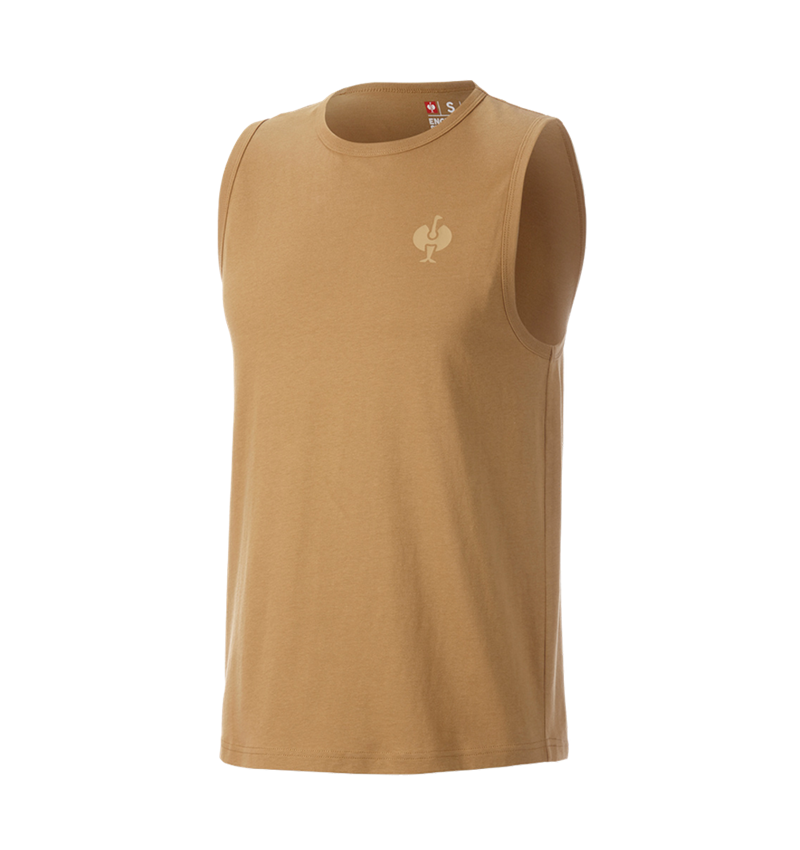 T-Shirts, Pullover & Skjorter: Atletik-shirt e.s.iconic + mandelbrun