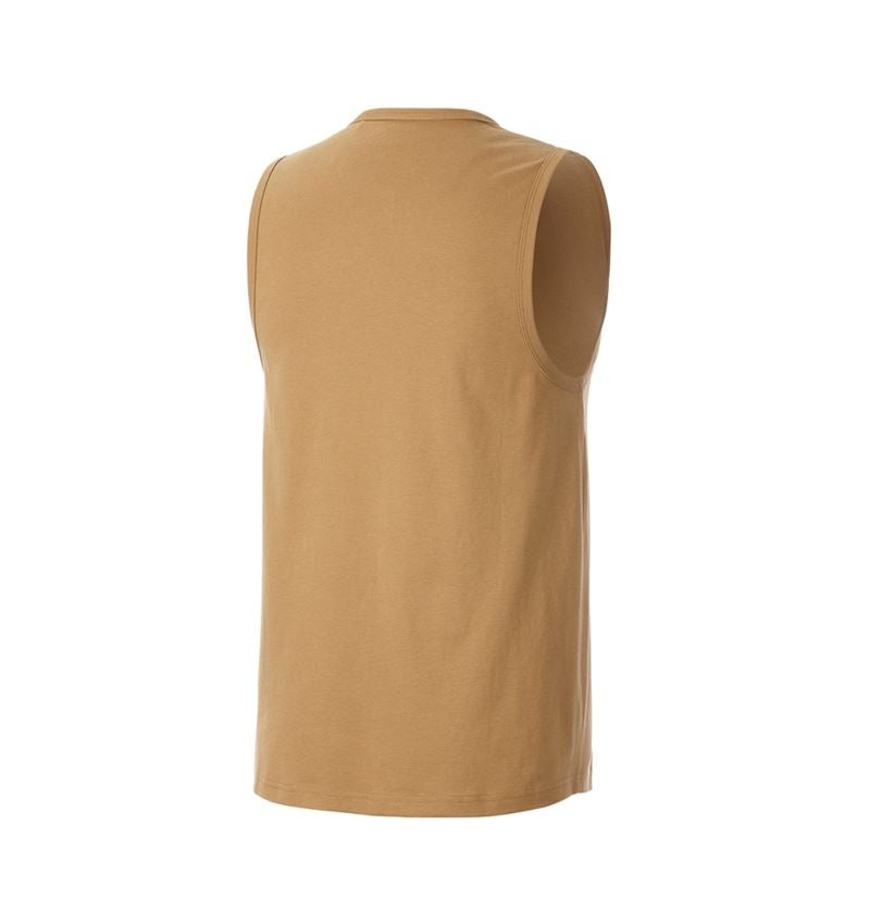 Beklædning: Atletik-shirt e.s.iconic + mandelbrun 1