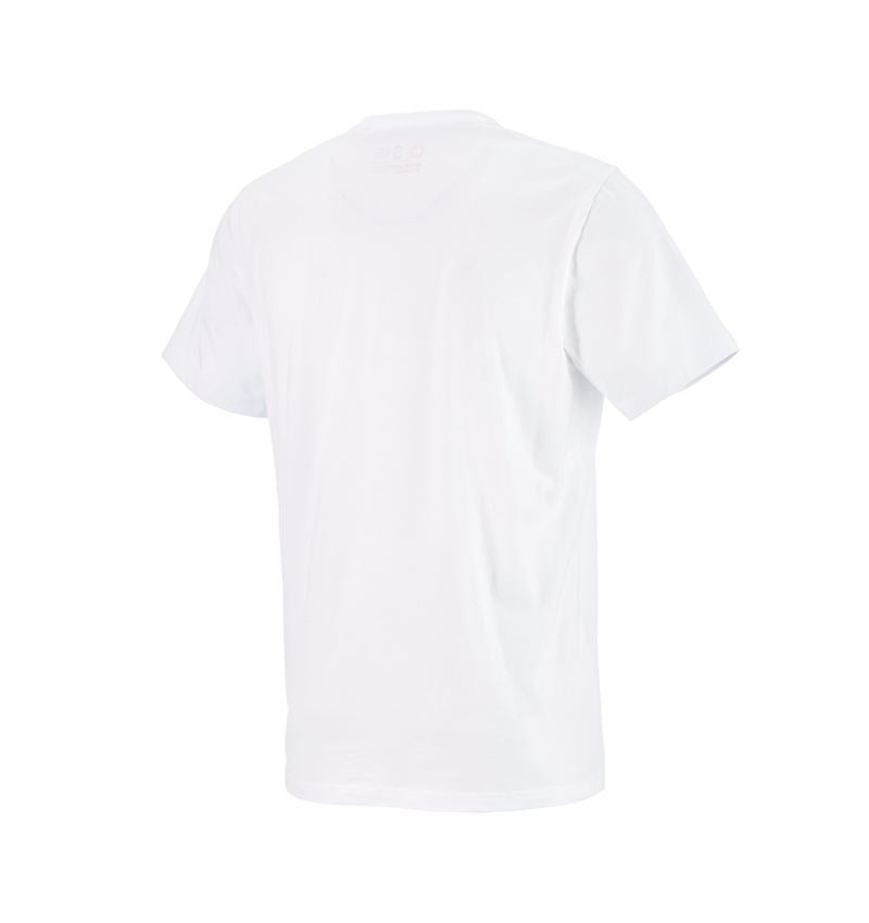 T-Shirts, Pullover & Skjorter: e.s. T-shirt strauss works + hvid 1