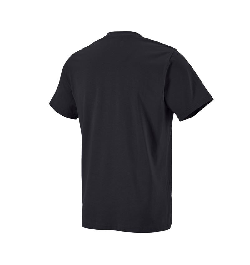 T-Shirts, Pullover & Skjorter: e.s. T-shirt strauss works + sort/advarselsgul 1