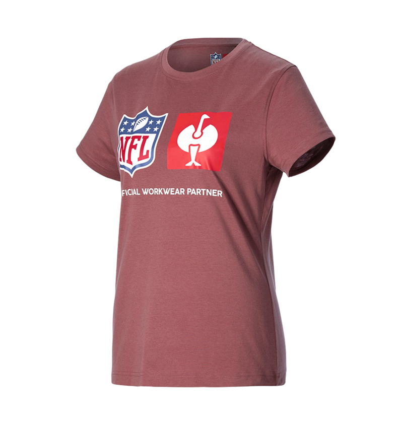 Samarbejde: NFL T-Shirt cotton, ladies + oxidrød 4