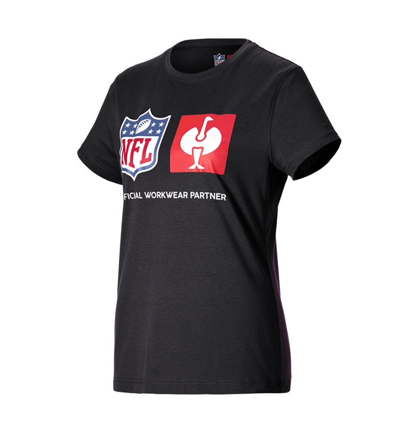 Clothing: NFL T-Shirt cotton, ladies + black 3