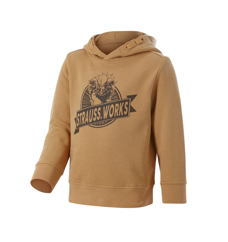 T-Shirts, Pullover & Skjorter: Hoody-Sweatshirt e.s.iconic works, børne + mandelbrun 4