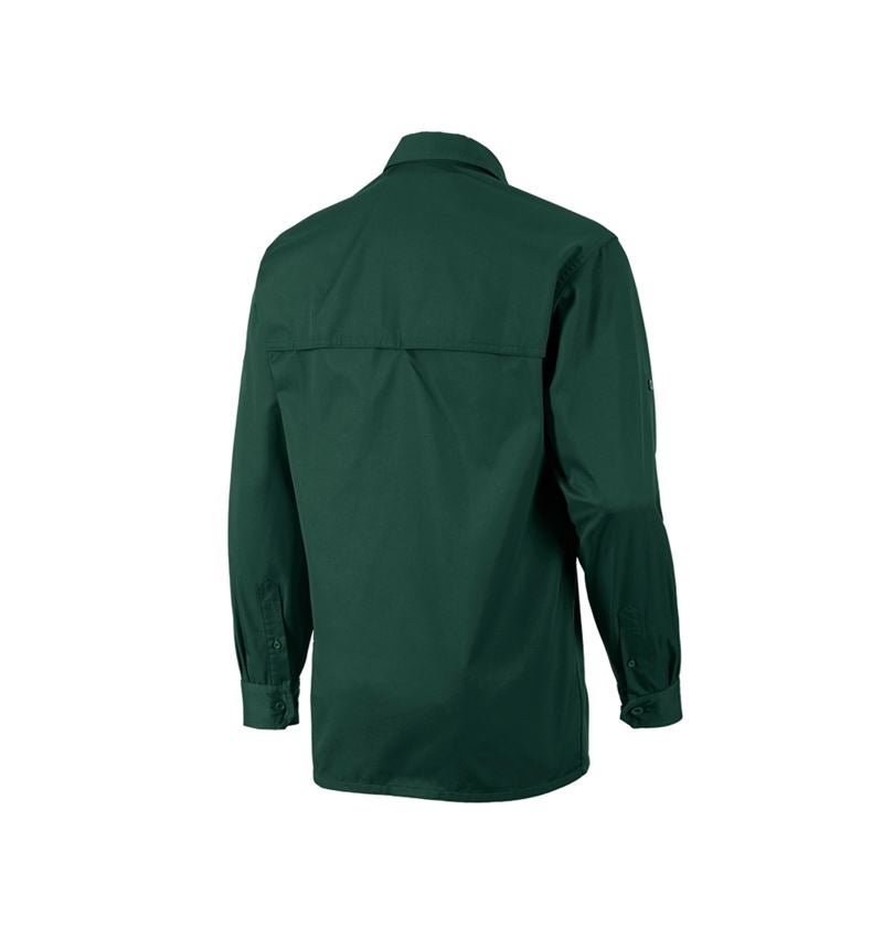T-Shirts, Pullover & Skjorter: Arbejdsskjorter e.s.classic, langærmet + grøn 1