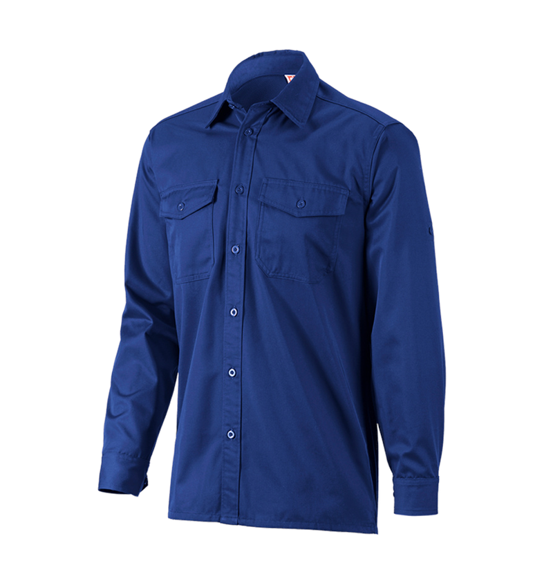 T-Shirts, Pullover & Skjorter: Arbejdsskjorter e.s.classic, langærmet + kornblå