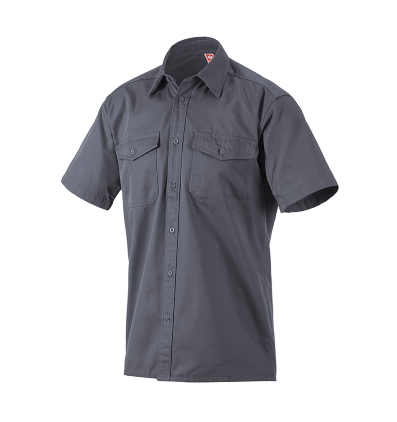 Topics: Work shirt e.s.classic, short sleeve + grey 2
