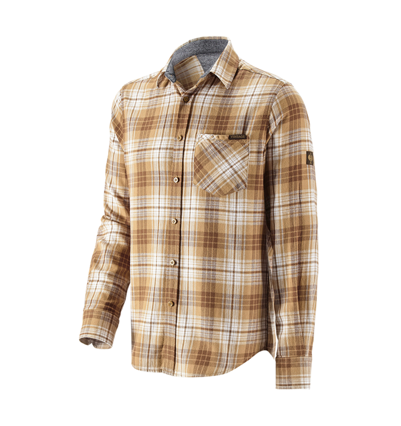 T-Shirts, Pullover & Skjorter: Karo skjorte e.s.vintage + sepia ternet 2