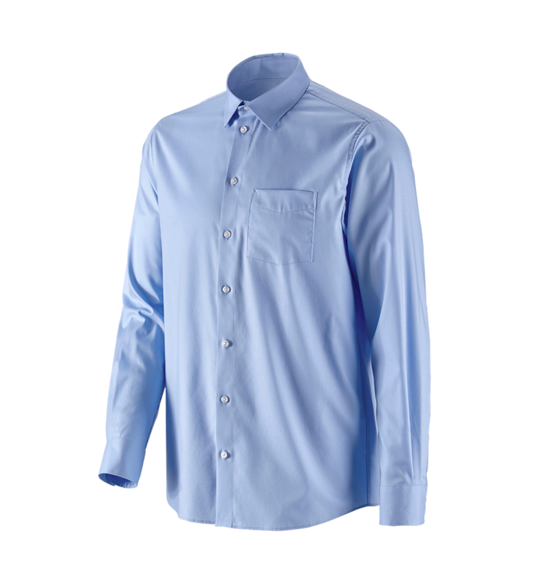 T-Shirts, Pullover & Skjorter: e.s. Business skjorte cotton stretch, comfort fit + frostblå 4