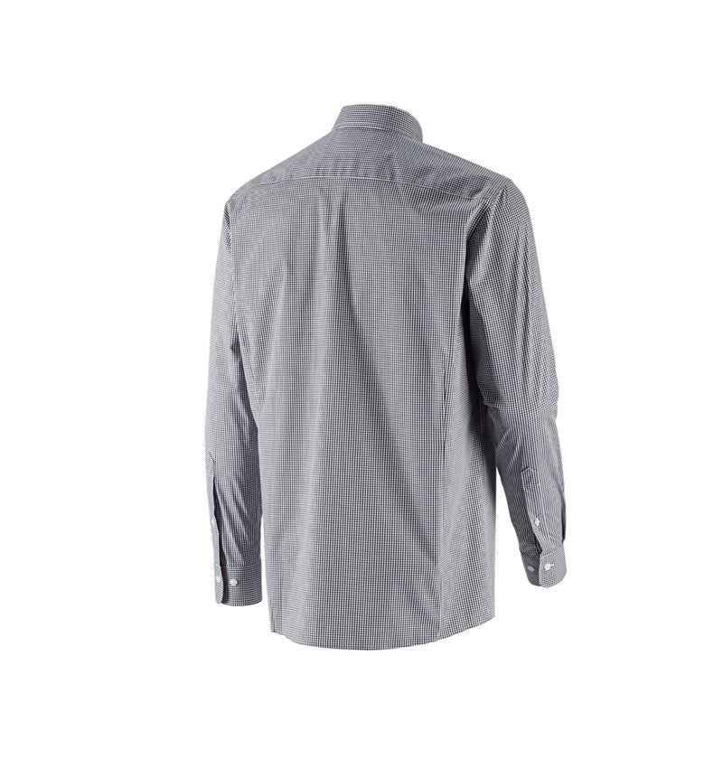T-Shirts, Pullover & Skjorter: e.s. Business skjorte cotton stretch, comfort fit + sort ternet 5