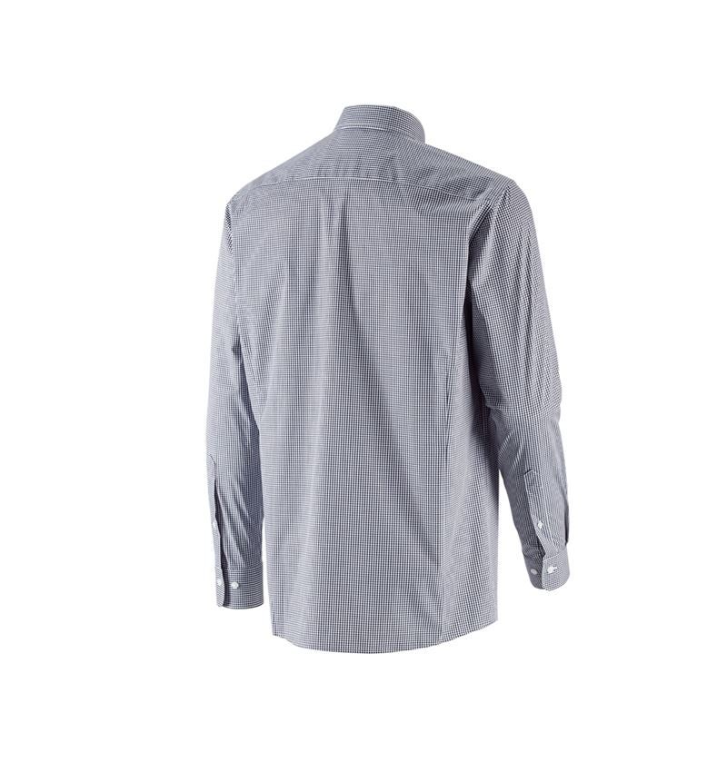 Emner: e.s. Business skjorte cotton stretch, comfort fit + mørkeblå ternet 5