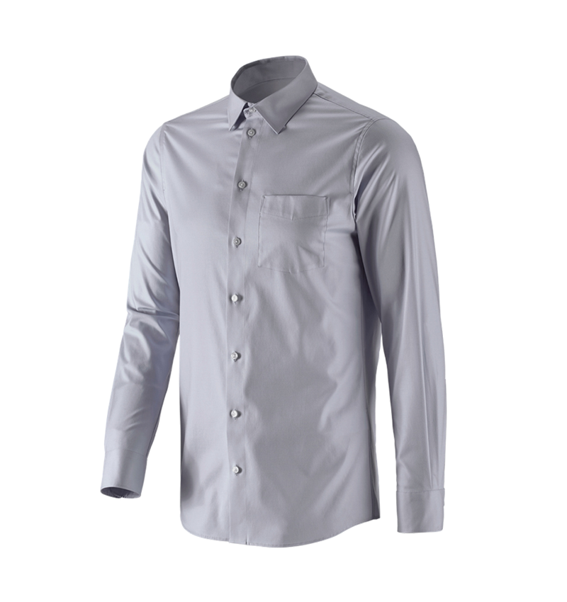 Topics: e.s. Business shirt cotton stretch, slim fit + mistygrey 4