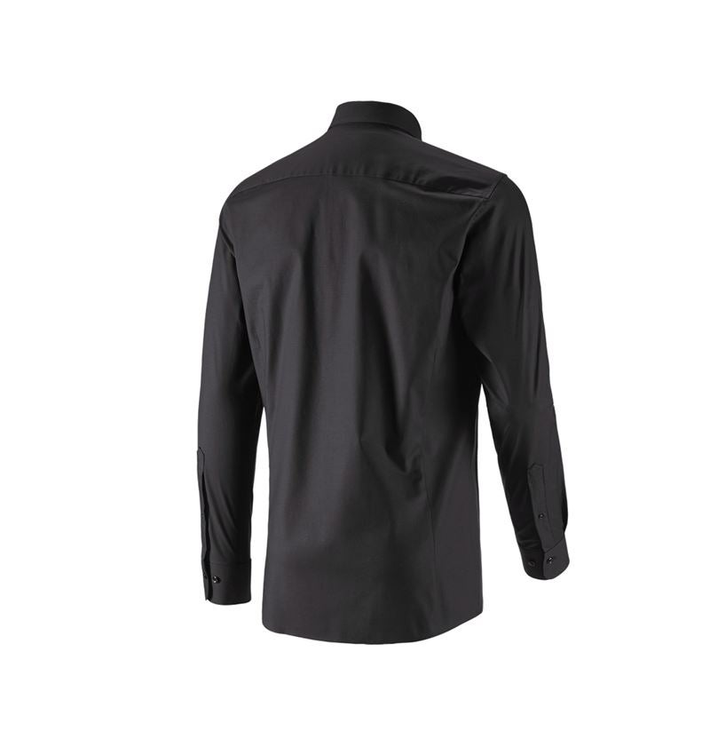 Topics: e.s. Business shirt cotton stretch, slim fit + black 5