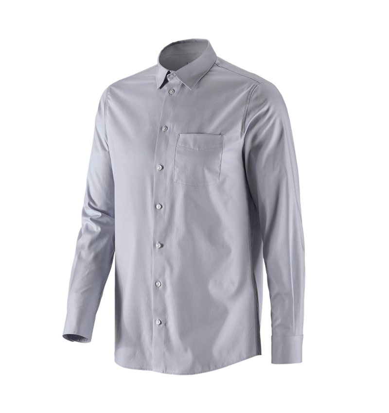 T-Shirts, Pullover & Skjorter: e.s. Business skjorte cotton stretch, regular fit + tågegrå 4