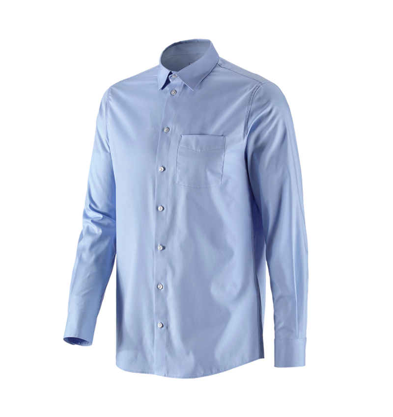Emner: e.s. Business skjorte cotton stretch, regular fit + frostblå 4
