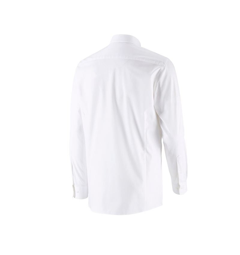 T-Shirts, Pullover & Skjorter: e.s. Business skjorte cotton stretch, regular fit + hvid 5