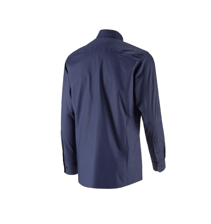 Emner: e.s. Business skjorte cotton stretch, regular fit + mørkeblå 5