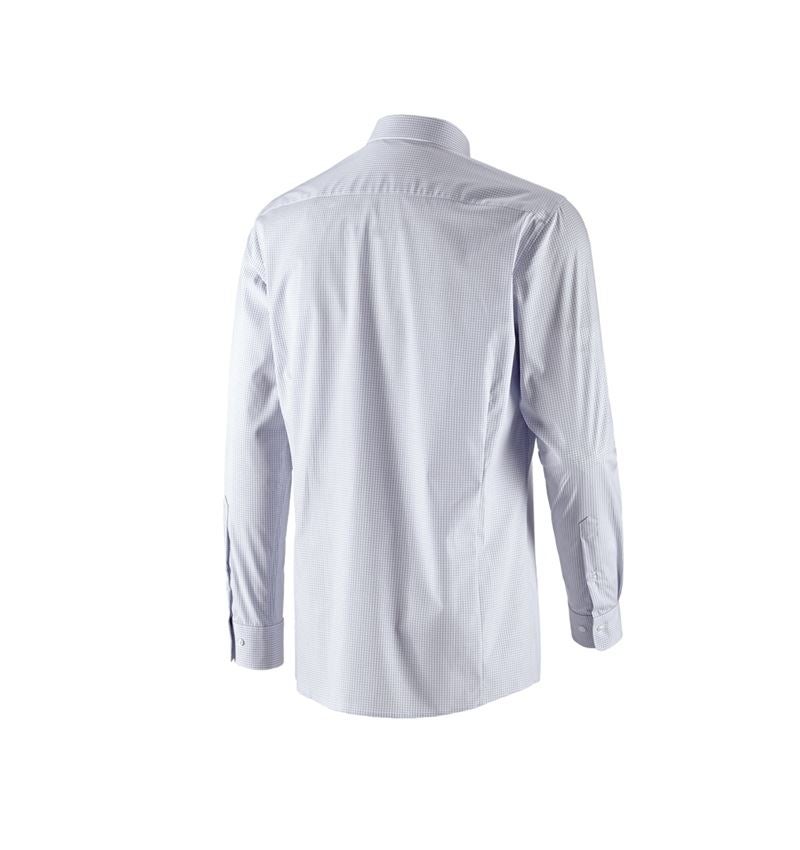 Emner: e.s. Business skjorte cotton stretch, regular fit + tågegrå  ternet 5