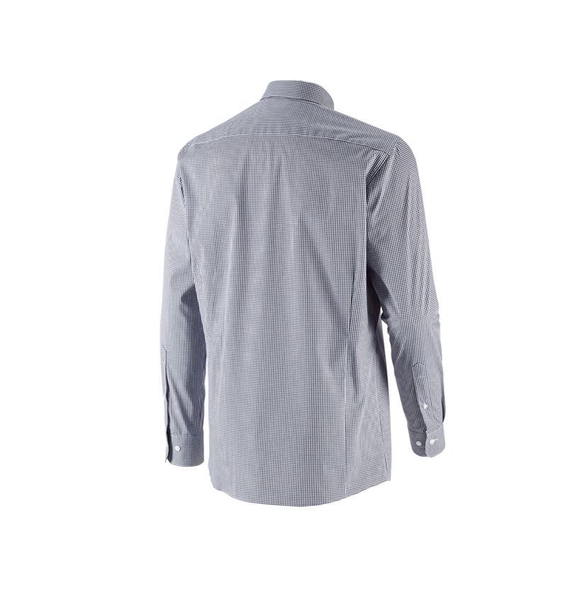 Emner: e.s. Business skjorte cotton stretch, regular fit + mørkeblå ternet 5