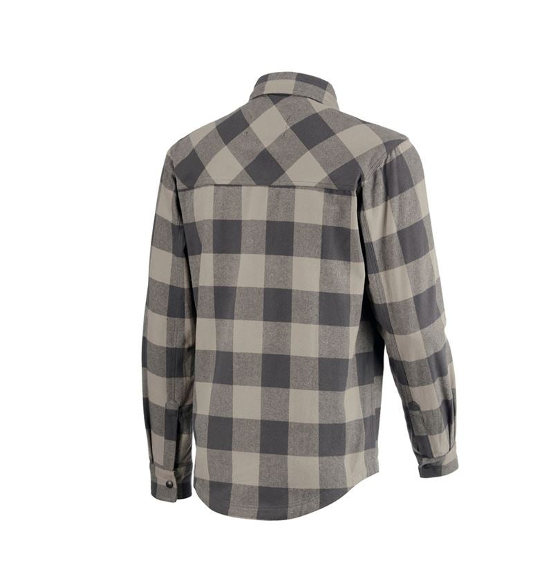 T-Shirts, Pullover & Skjorter: Karo skjorte e.s.iconic + delfingrå/karbongrå 4