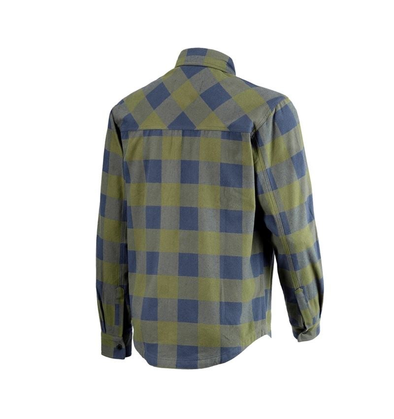 T-Shirts, Pullover & Skjorter: Karo skjorte e.s.iconic + bjerggrøn/oxidblå 8