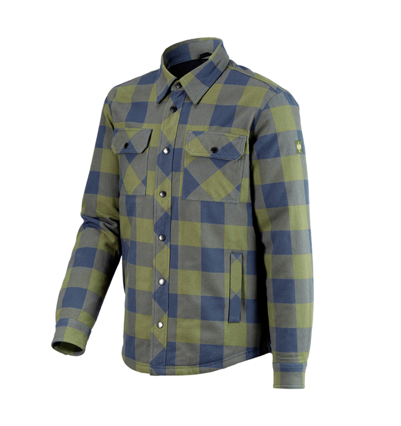 T-Shirts, Pullover & Skjorter: All-season karo skjorte e.s.iconic + bjerggrøn/oxidblå 5