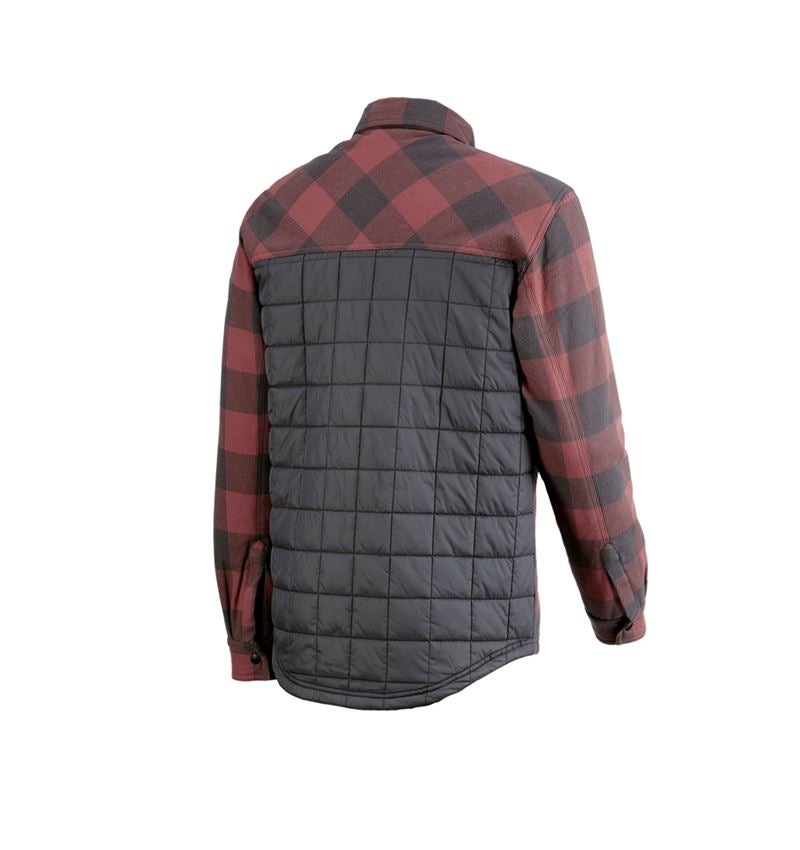 T-Shirts, Pullover & Skjorter: All-season karo skjorte e.s.iconic + oxidrød/karbongrå 7