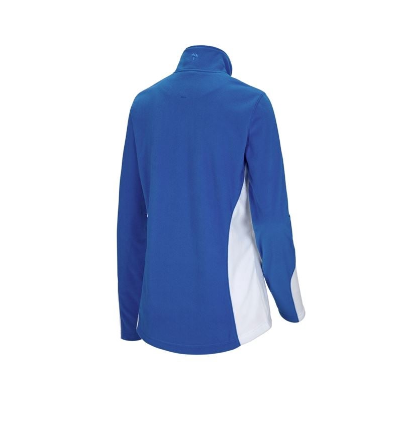 Cold: Fleece troyer e.s.motion 2020, ladies' + white/gentianblue 3