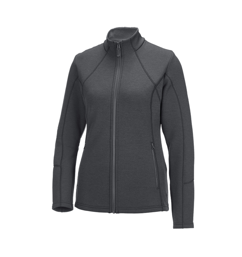 Work Jackets: e.s. Functional sweat jacket melange, ladies' + anthracite melange 2