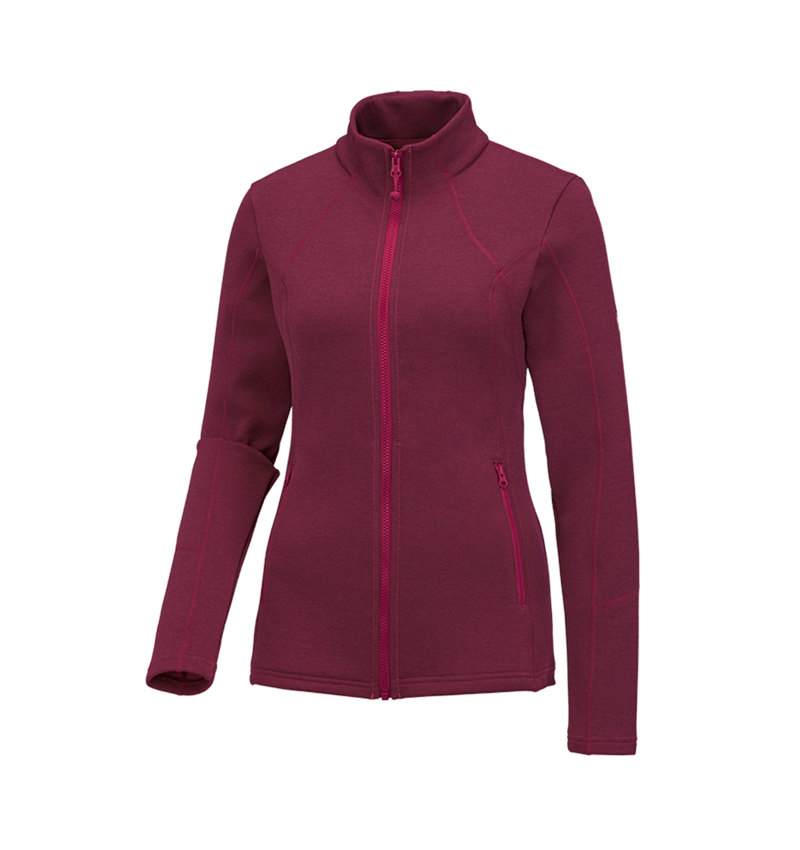 Shirts, Pullover & more: e.s. Functional sweat jacket melange, ladies' + berry melange 1