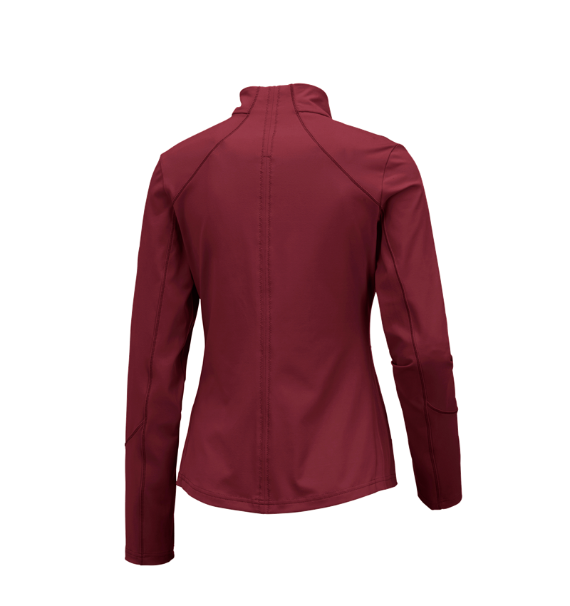 T-Shirts, Pullover & Skjorter: e.s. funktions-sweatjakke solid, damer + rubin 2