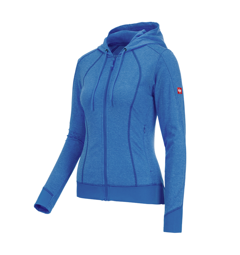 Shirts, Pullover & more: e.s. Functional hooded jacket stripe, ladies' + gentianblue 1