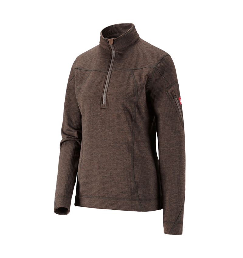 Shirts, Pullover & more: Troyer climacell e.s.dynashield, ladies' + chestnut melange 2