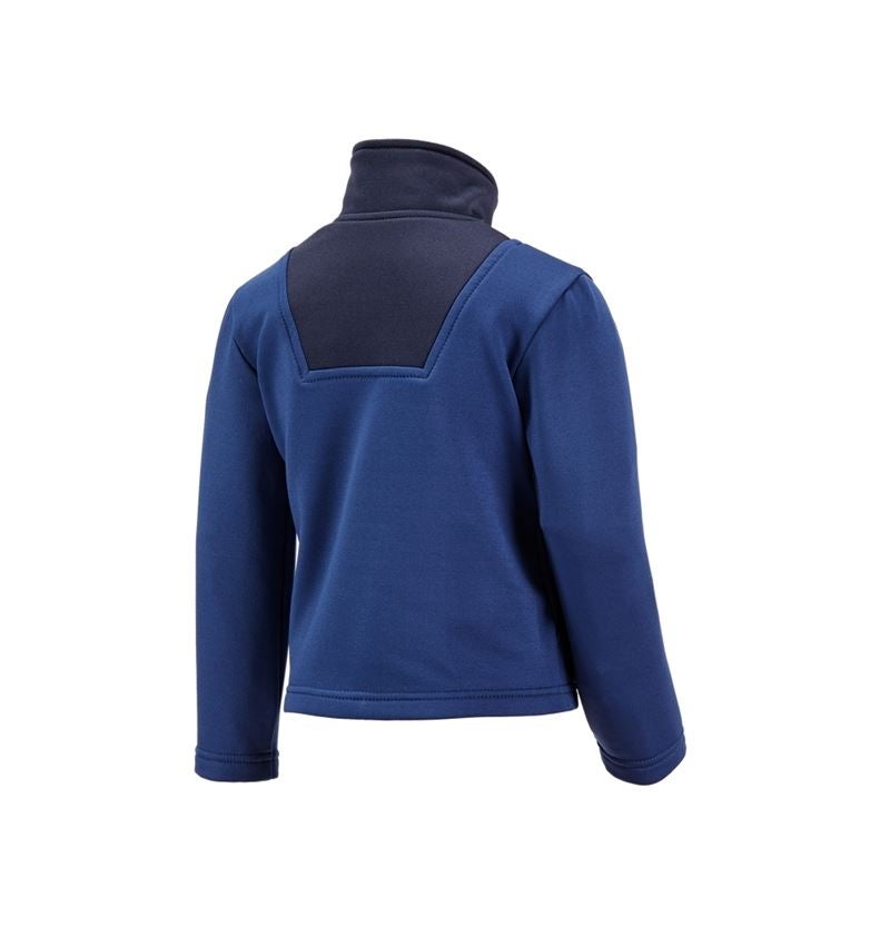 Shirts, Pullover & more: Funct.Troyer thermo stretch e.s.concrete child. + alkaliblue/deepblue 3