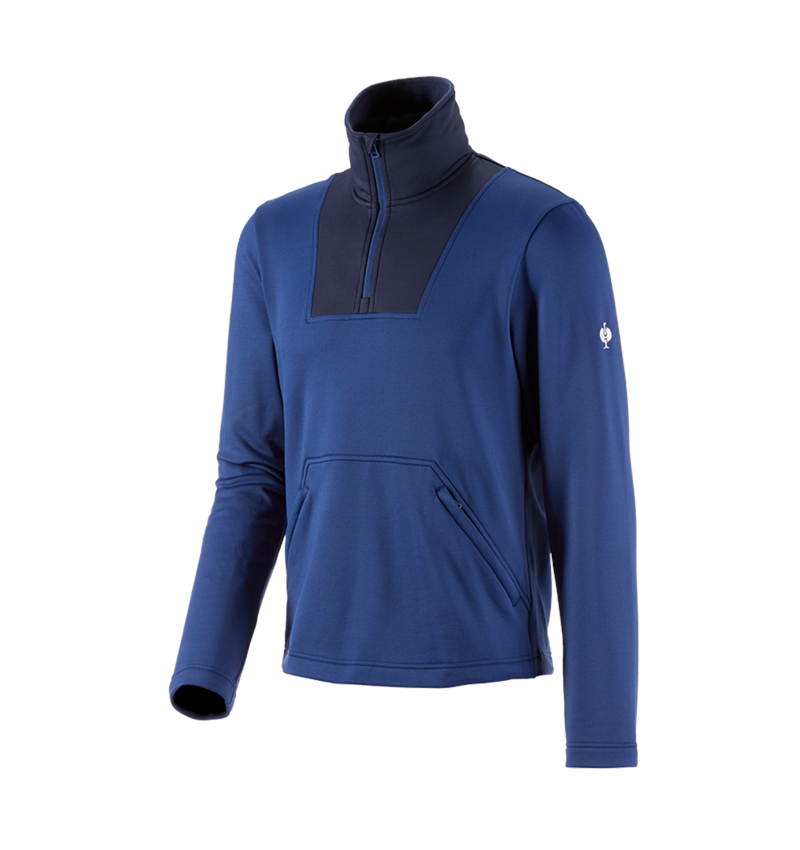 T-Shirts, Pullover & Skjorter: Pullover høj krave thermo stretch e.s.concrete + alkaliblå/dybblå 3