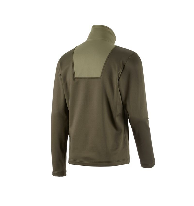 T-Shirts, Pullover & Skjorter: Pullover høj krave thermo stretch e.s.concrete + slamgrøn/stipagrøn 3