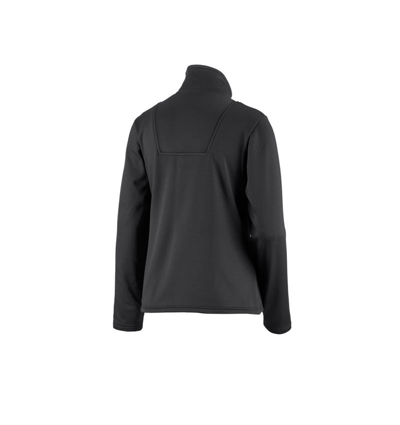 Shirts, Pullover & more: Funct.Troyer thermo stretch e.s.concrete, ladies' + black 3