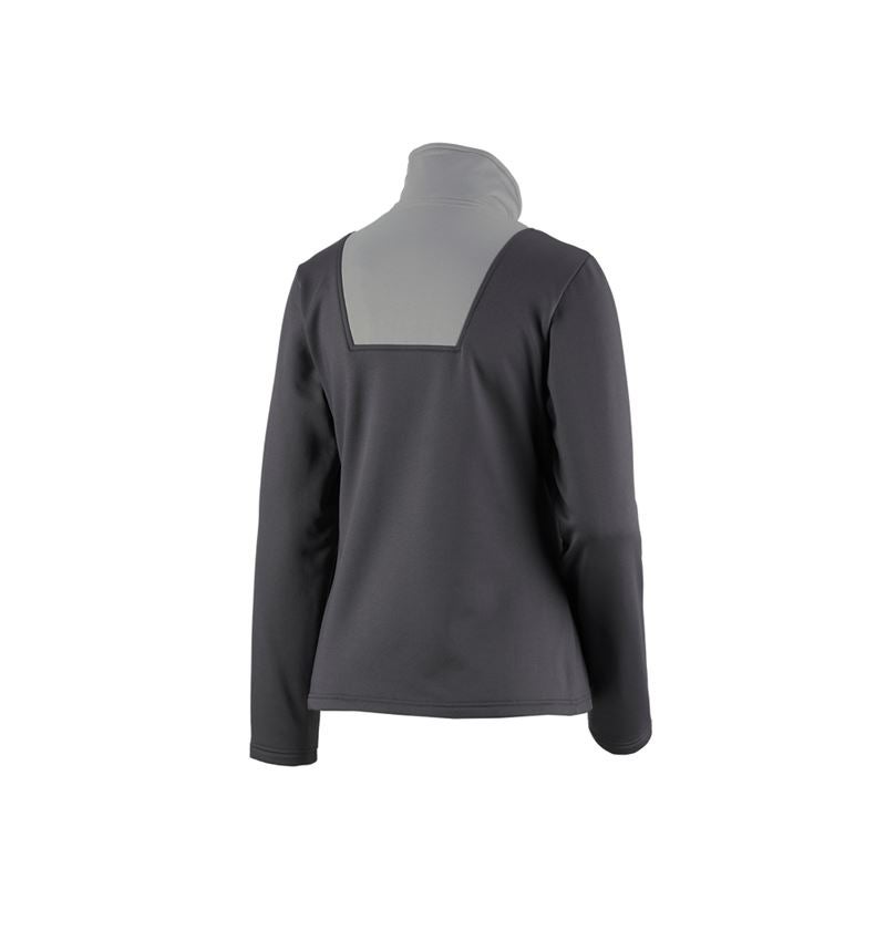 T-Shirts, Pullover & Skjorter: Funk.trøje m.høj krave termostr. e.s.concrete,da. + antracit/perlegrå 3